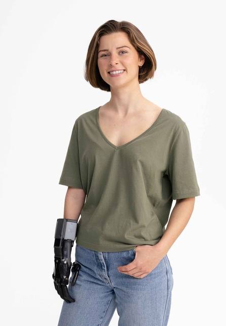 Melawear Damen V-Neck T-Shirt LALI Letzter Tag