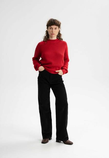 Melawear Rippstrick Pullover MANIKA 50% Rabatt mit kostenlosem Versand