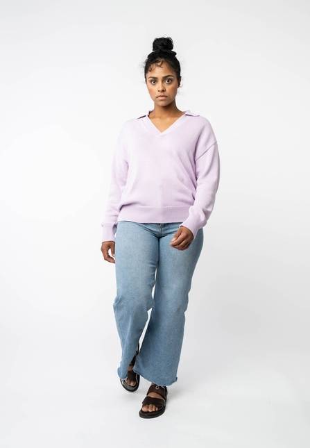 Melawear V-Neck Strickpullover VEDA Schlussverkauf