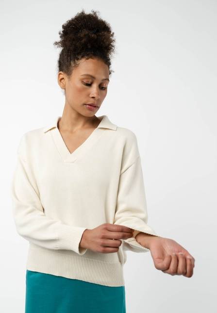 Melawear V-Neck Strickpullover VEDA Günstiger Verkauf