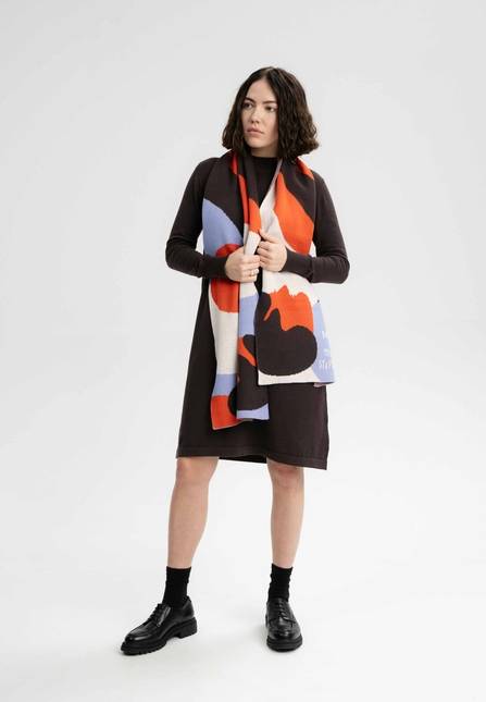 Melawear Jacquard Rippstrick Schal Artist Edition Maggie Black Friday