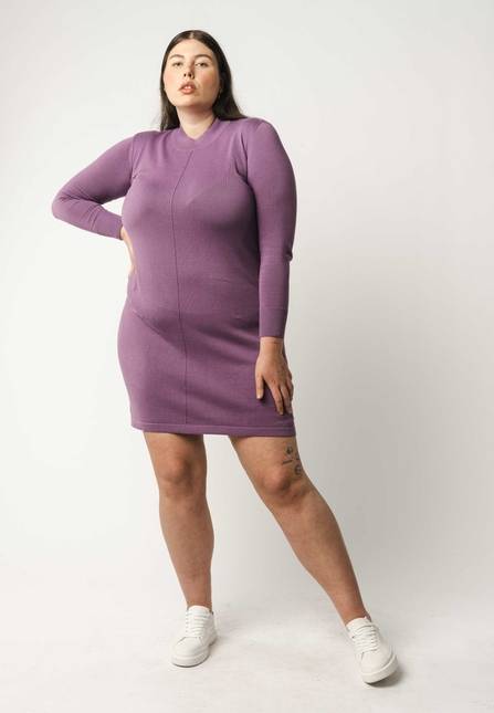 Melawear Basic Feinstrick Kleid HARLEEN