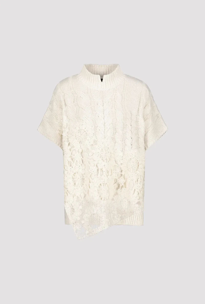 ﻿Monari Pullover mit Spitze Neueste Mode
