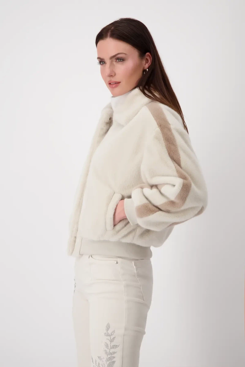 Monari Flauschige Jacke Online Outlet