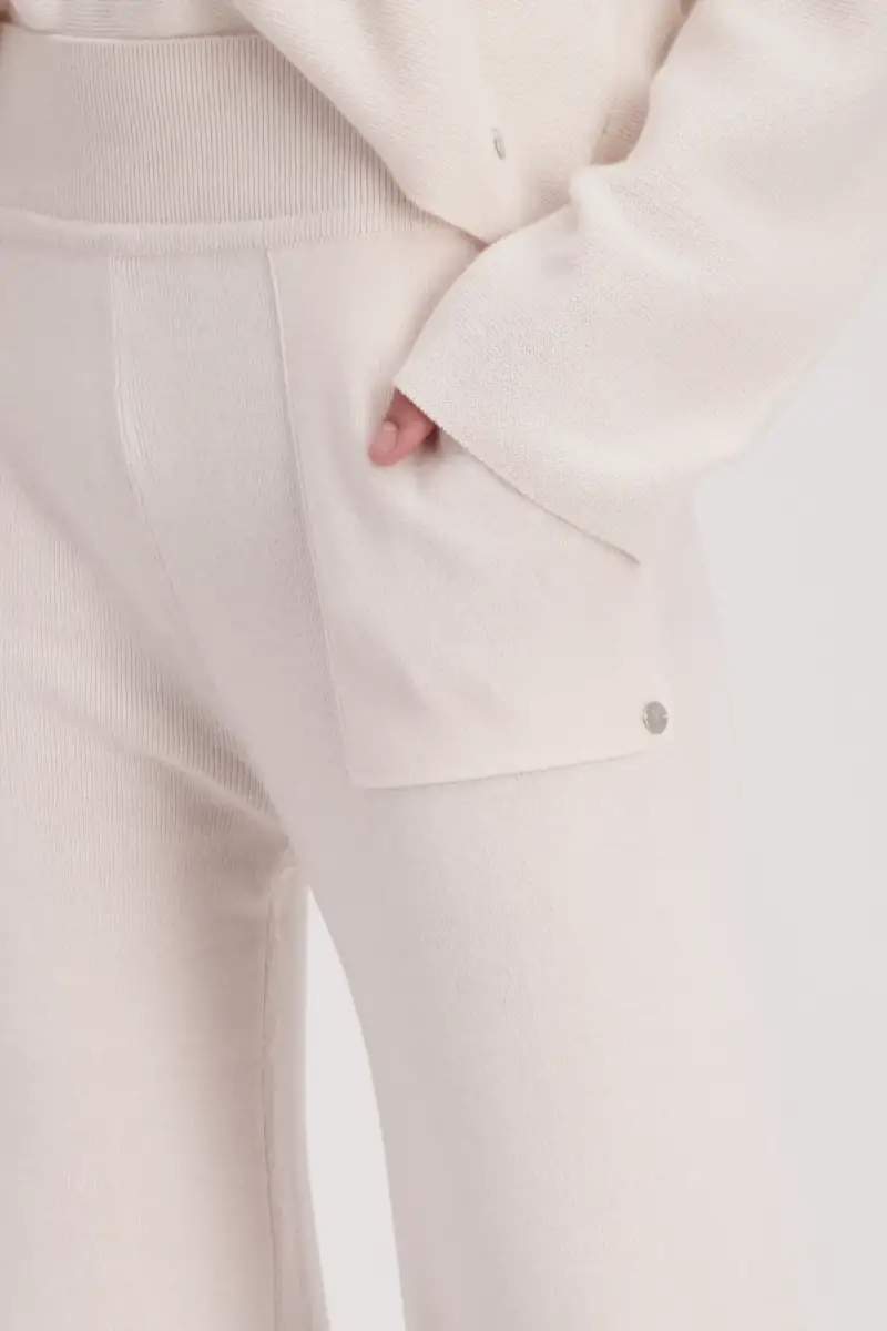 Monari Wide Leg Strickhose Große Rabatte