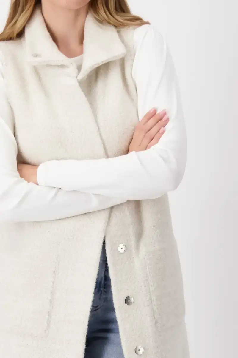Monari Strickweste mit Lurex Sonderangebote