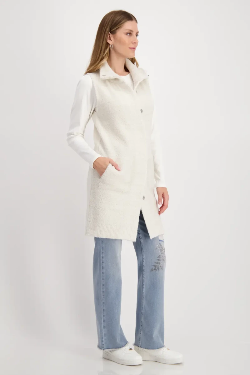 Monari Strickweste mit Lurex Sonderangebote