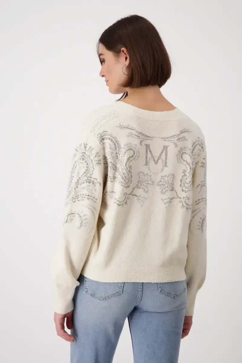 Monari Wendepullover mit Schmuck Kostenlose Rückgabe