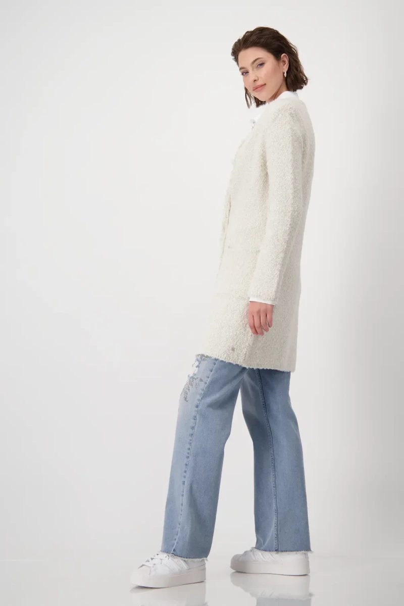 Monari Strickmantel mit Lurex Bis zu 60% Rabatt