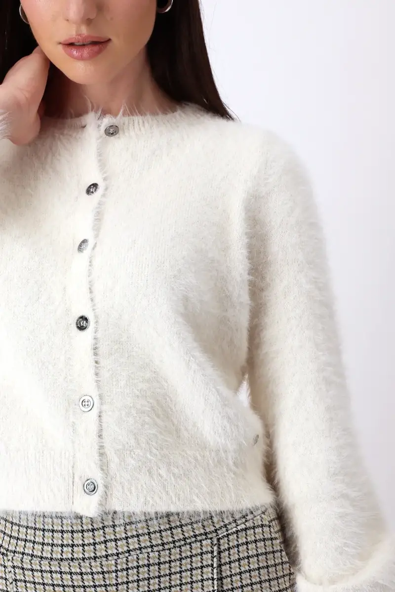 Monari Flauschige Strickjacke Bis zu 55% Rabatt