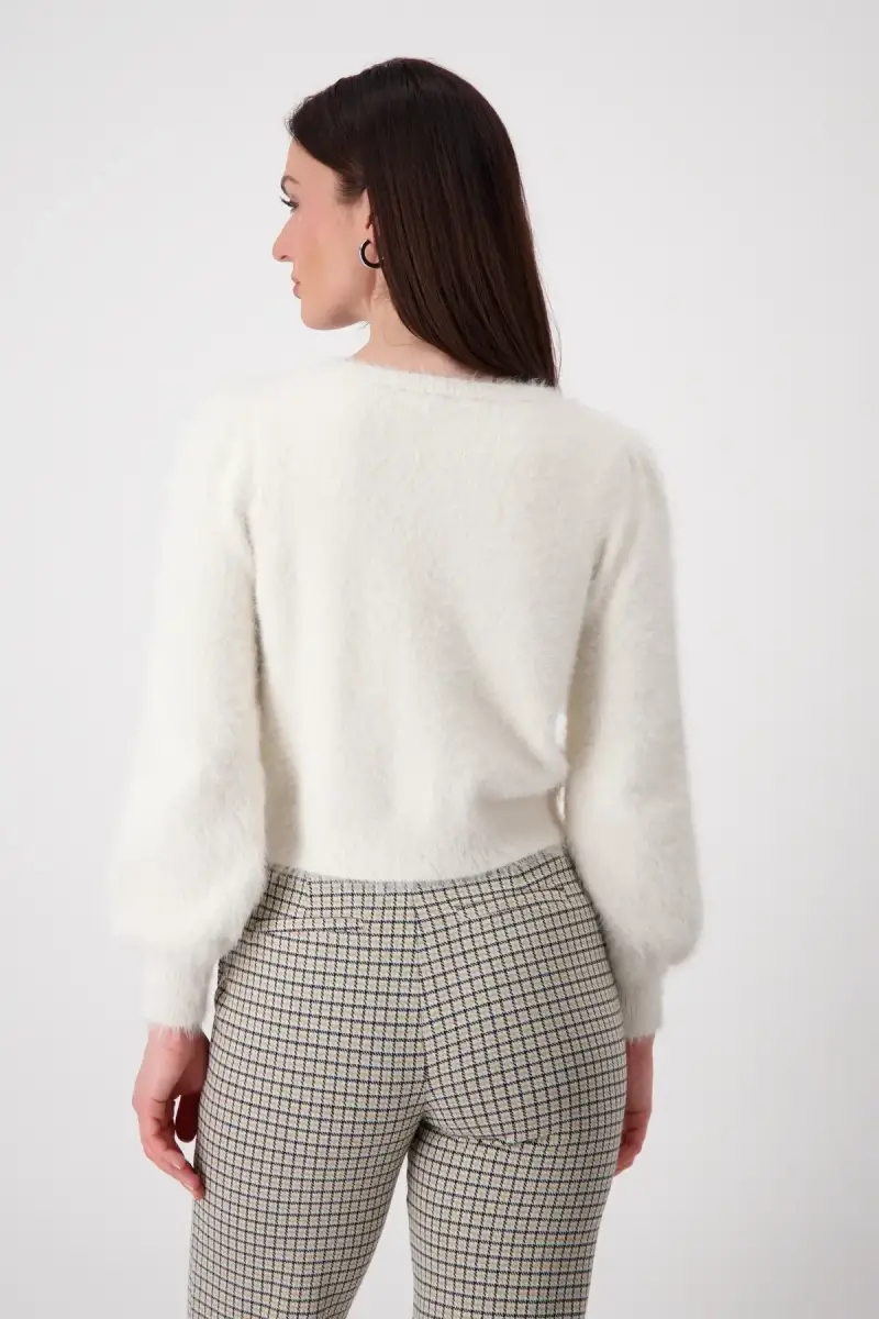 Monari Flauschige Strickjacke Bis zu 55% Rabatt