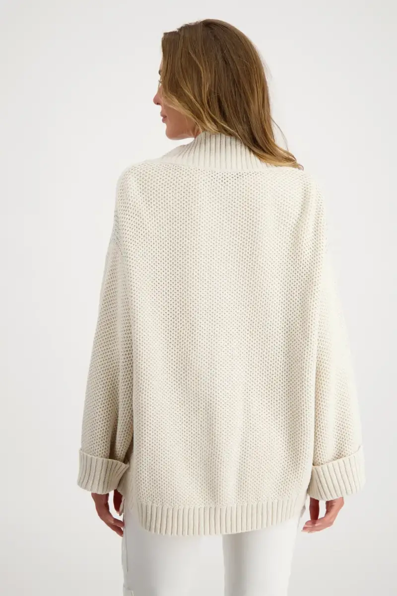Monari Strickjacke mit Wabenmuster Riesige Rabatte