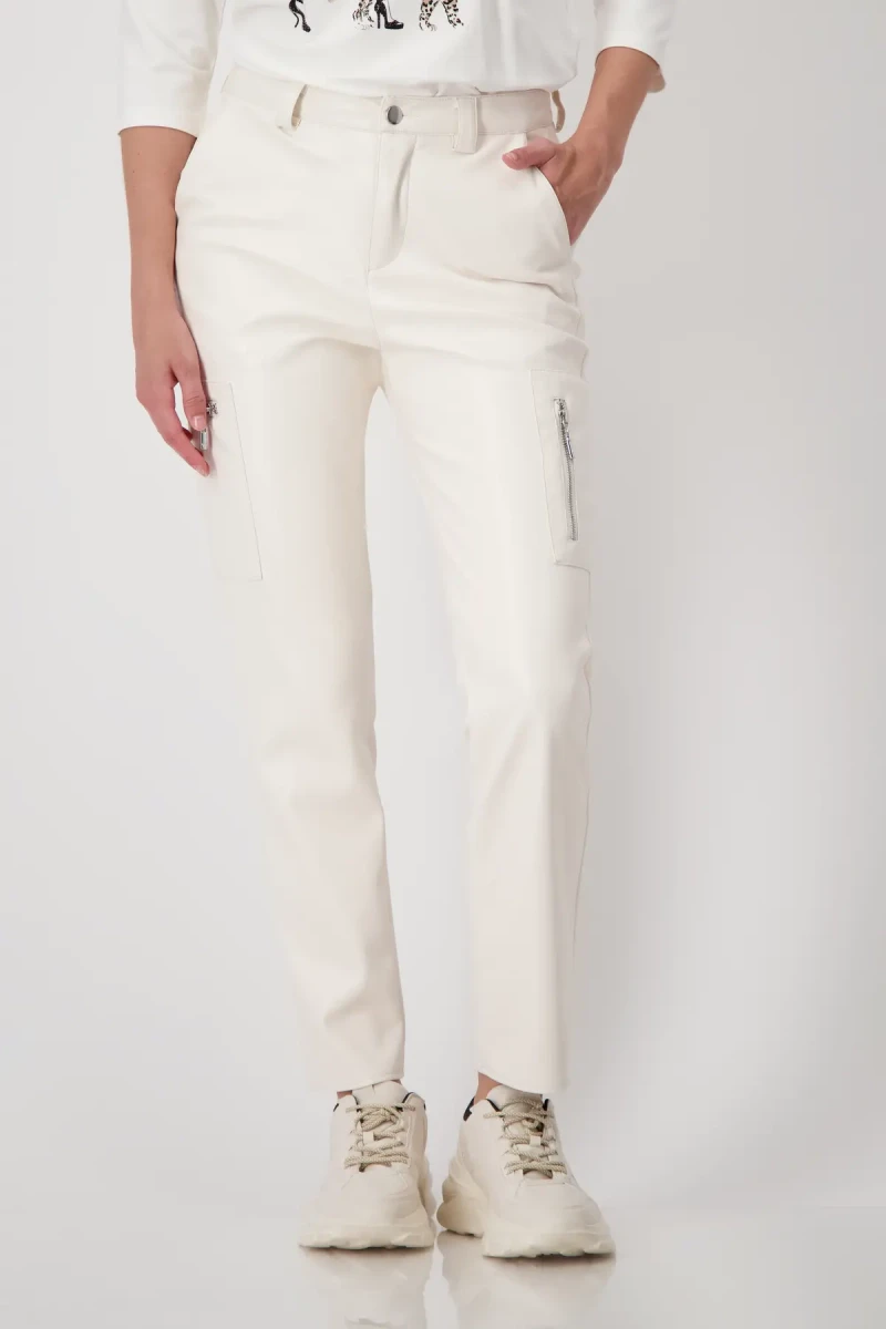 Monari Lederimitat Hose 50% Rabatt mit kostenlosem Versand