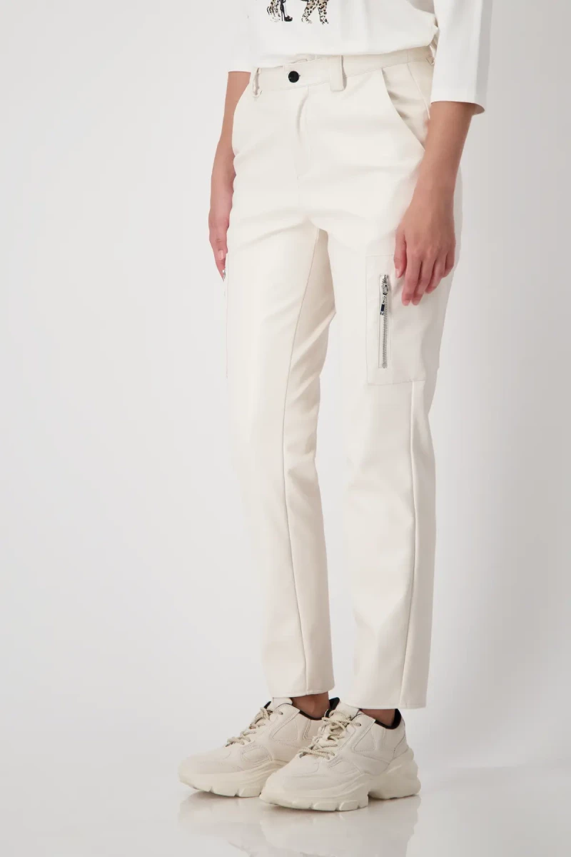 Monari Lederimitat Hose 50% Rabatt mit kostenlosem Versand