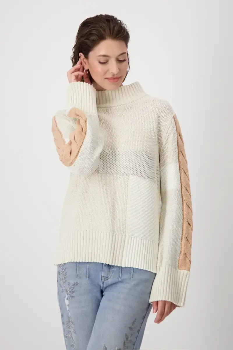 Monari Pullover Colorblocking Clearance-Verkauf