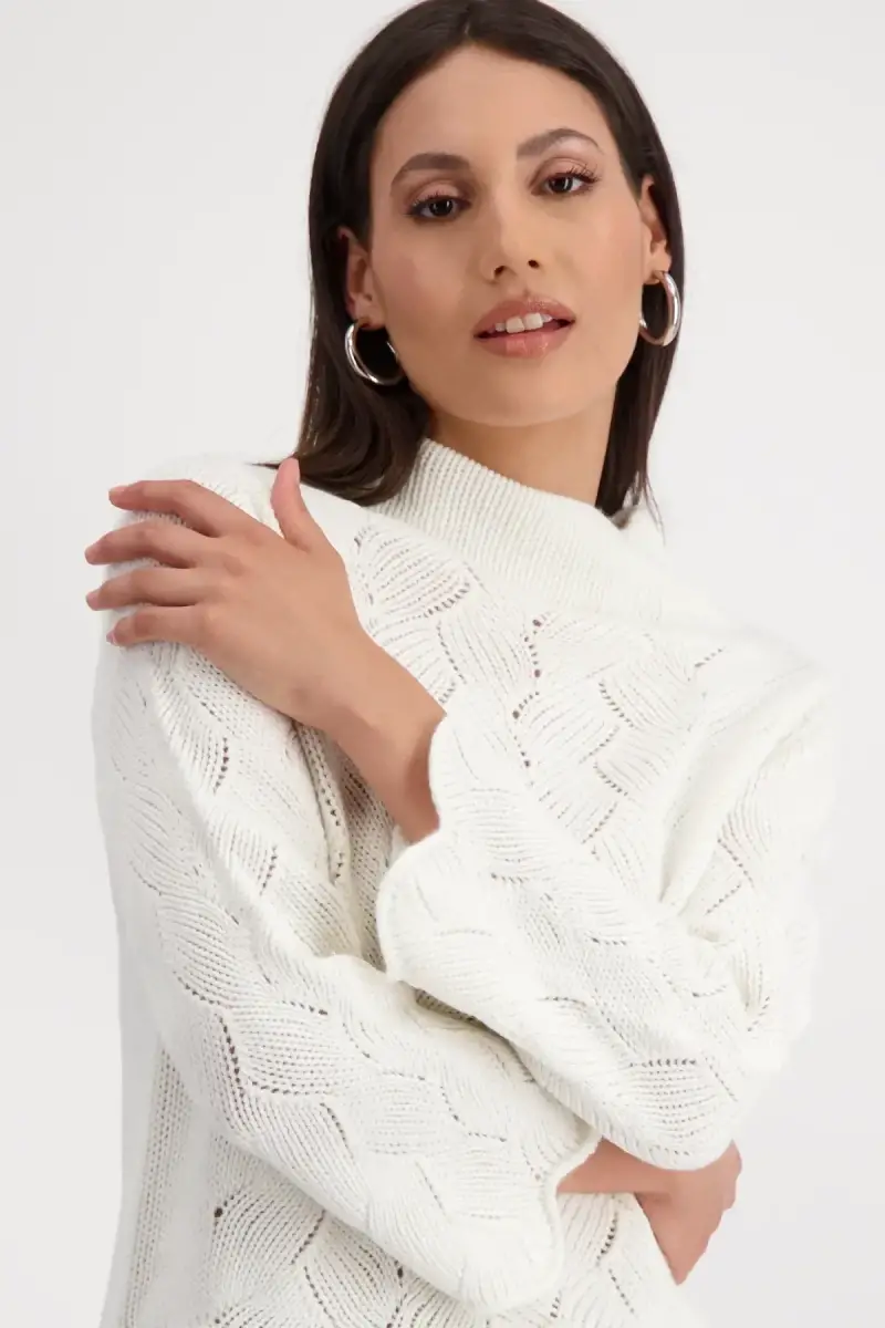 Monari Pullover mit Zopfmuster Kostenloser Versand international
