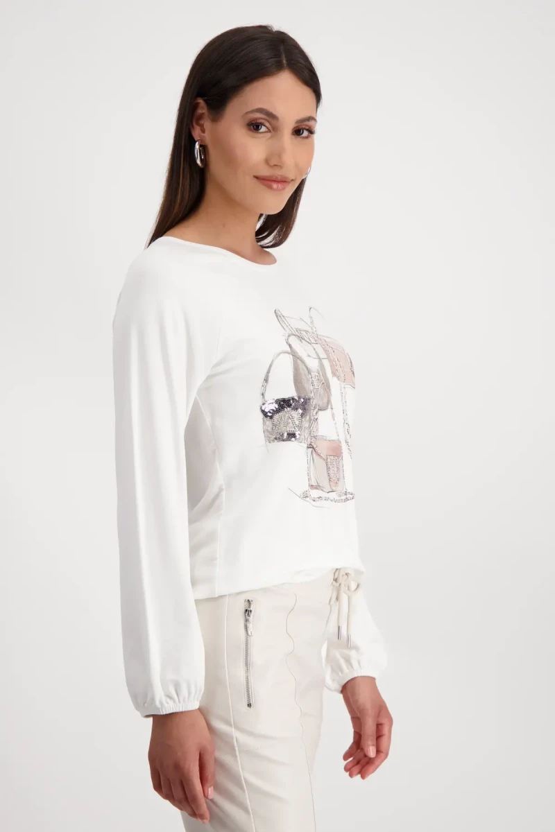 Monari Shirt mit Taschen Print Im Verkauf