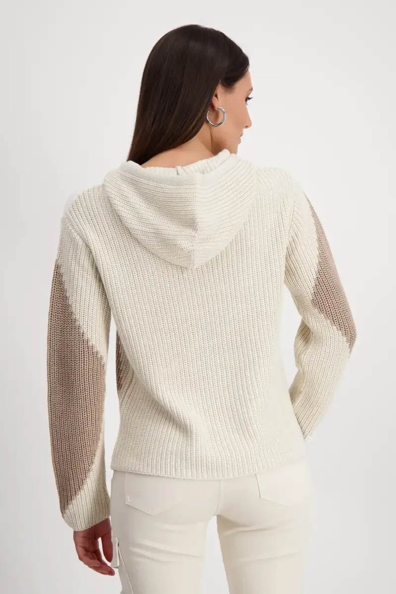Monari Kapuzenpullover mit Rauten Verkauf