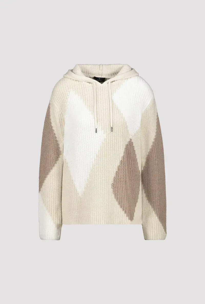 Monari Kapuzenpullover mit Rauten Verkauf