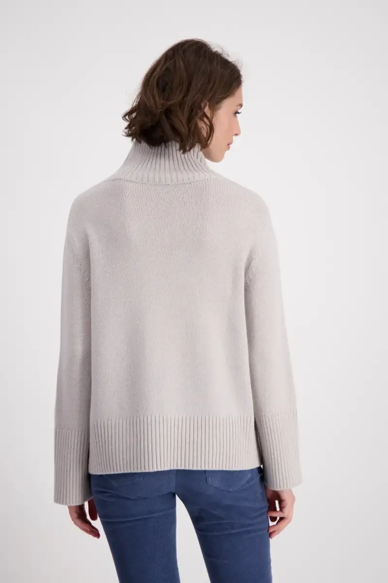 Monari Strickpullover mit Schrift Fabrikverkauf