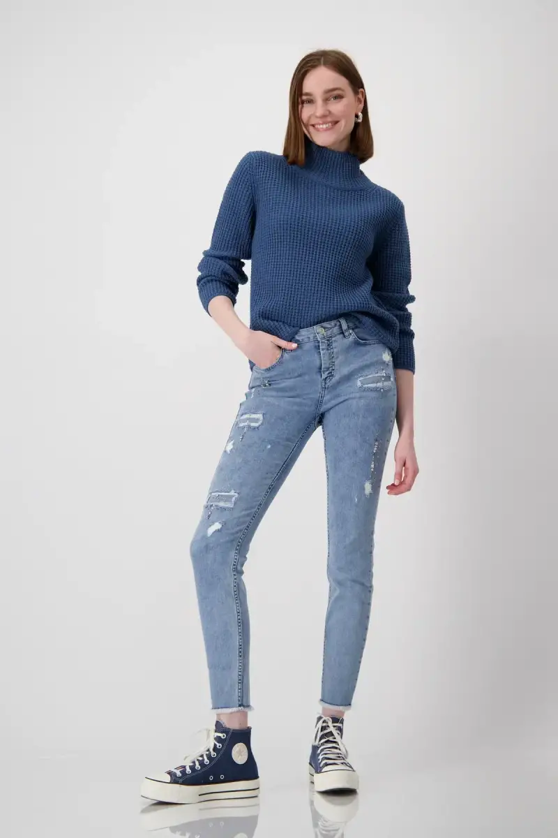 Monari Strickpullover mit Stehkragen Blitzverkäufe