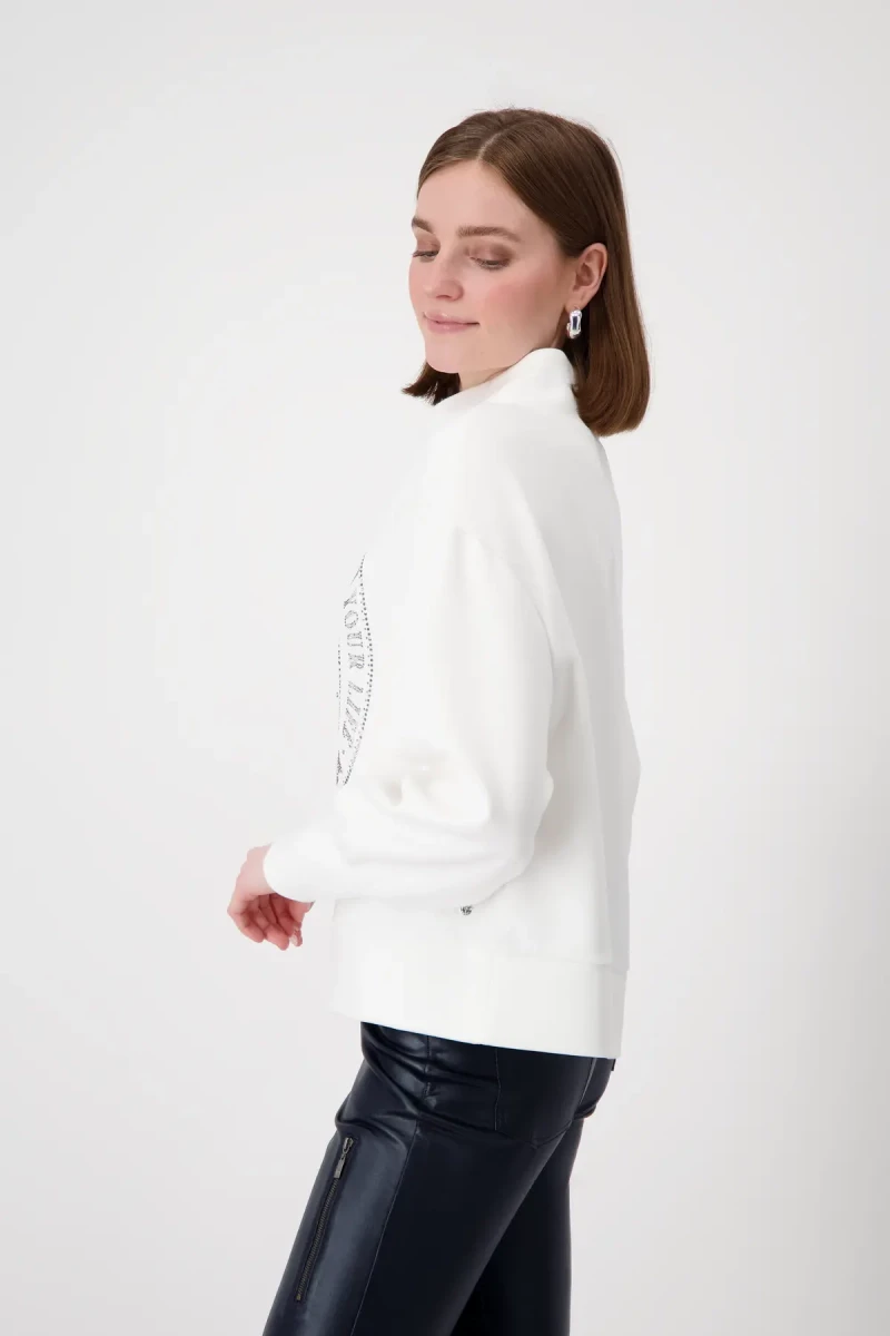 Monari Sweatshirt mit Emblem Print Limitierter Zeitrabatt