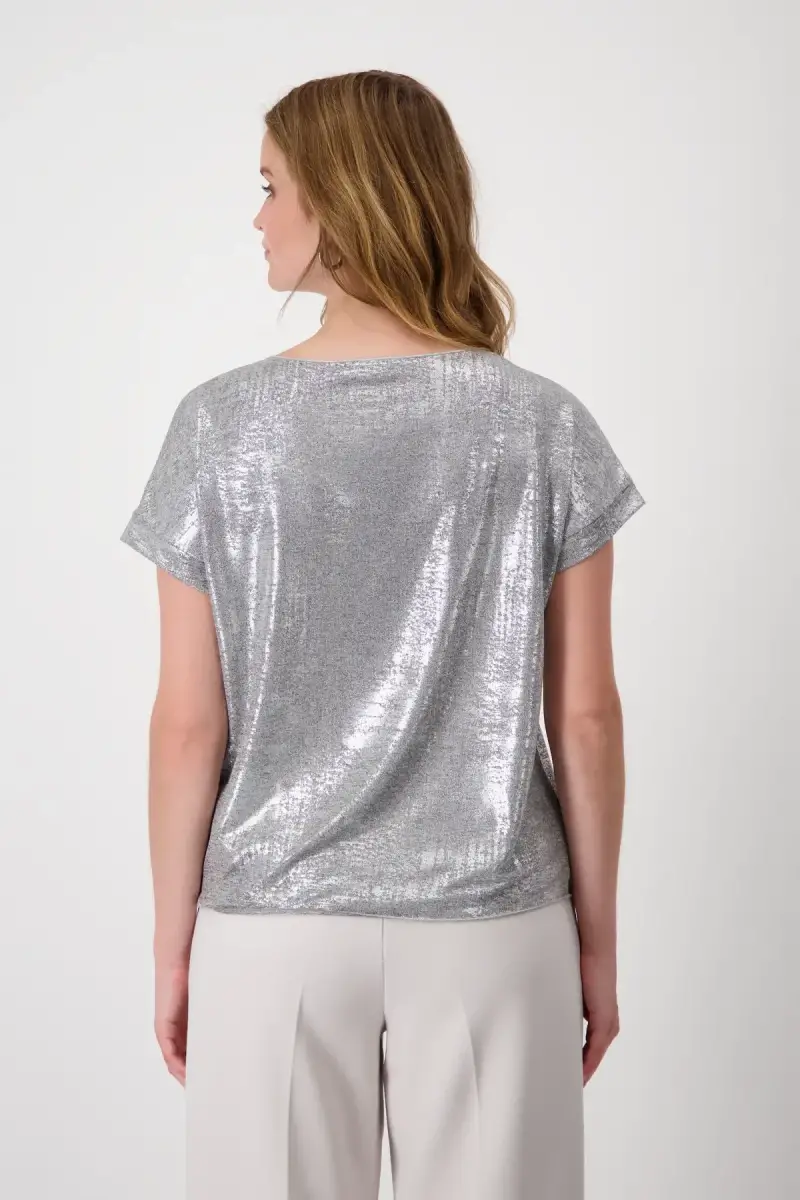 Monari Glänzendes T-Shirt Fabrik Onlineshop
