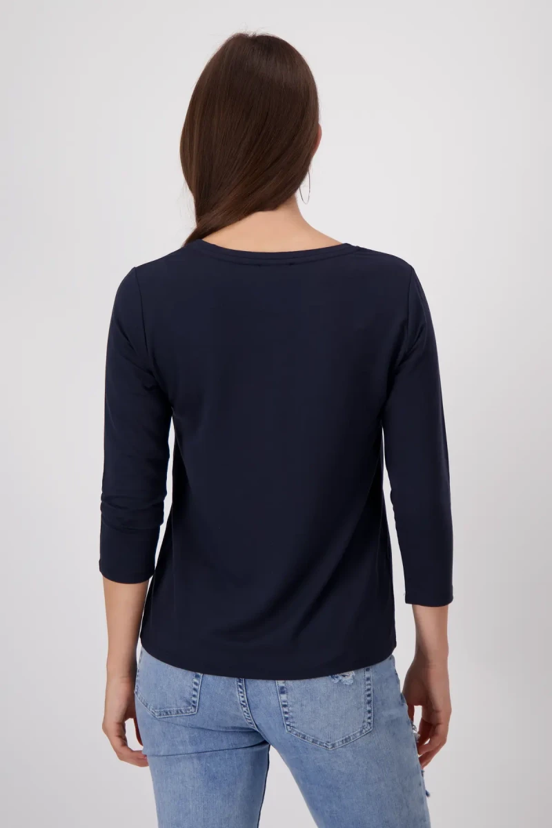 Monari Shirt mit Emblem Print Versandkostenfrei