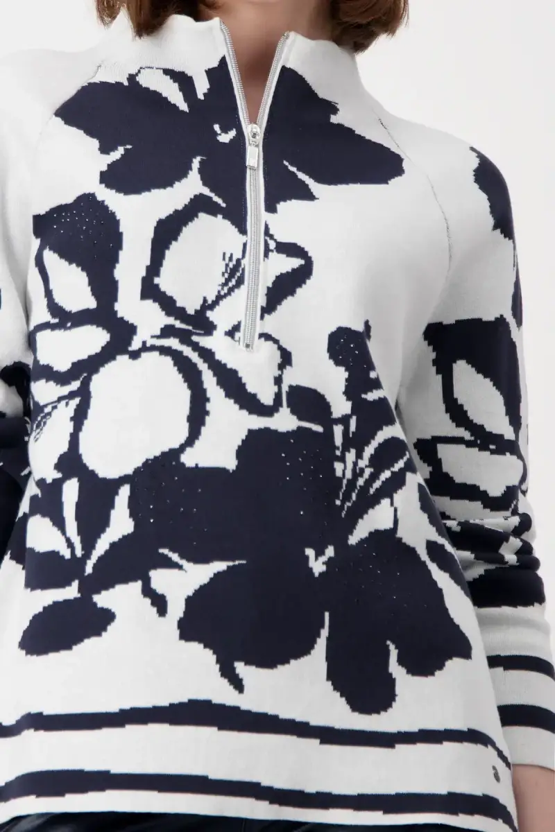Monari Pullover mit Blumenmuster Flash Sale