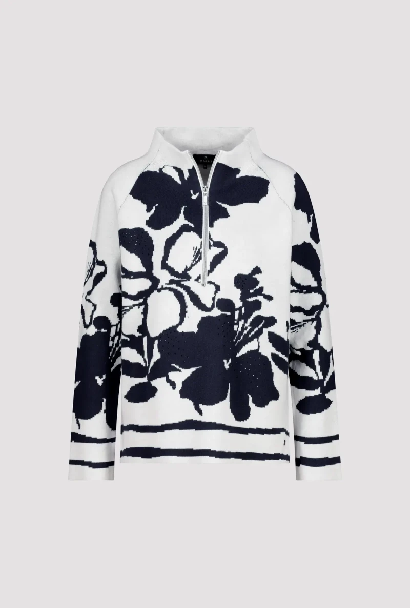 Monari Pullover mit Blumenmuster Flash Sale
