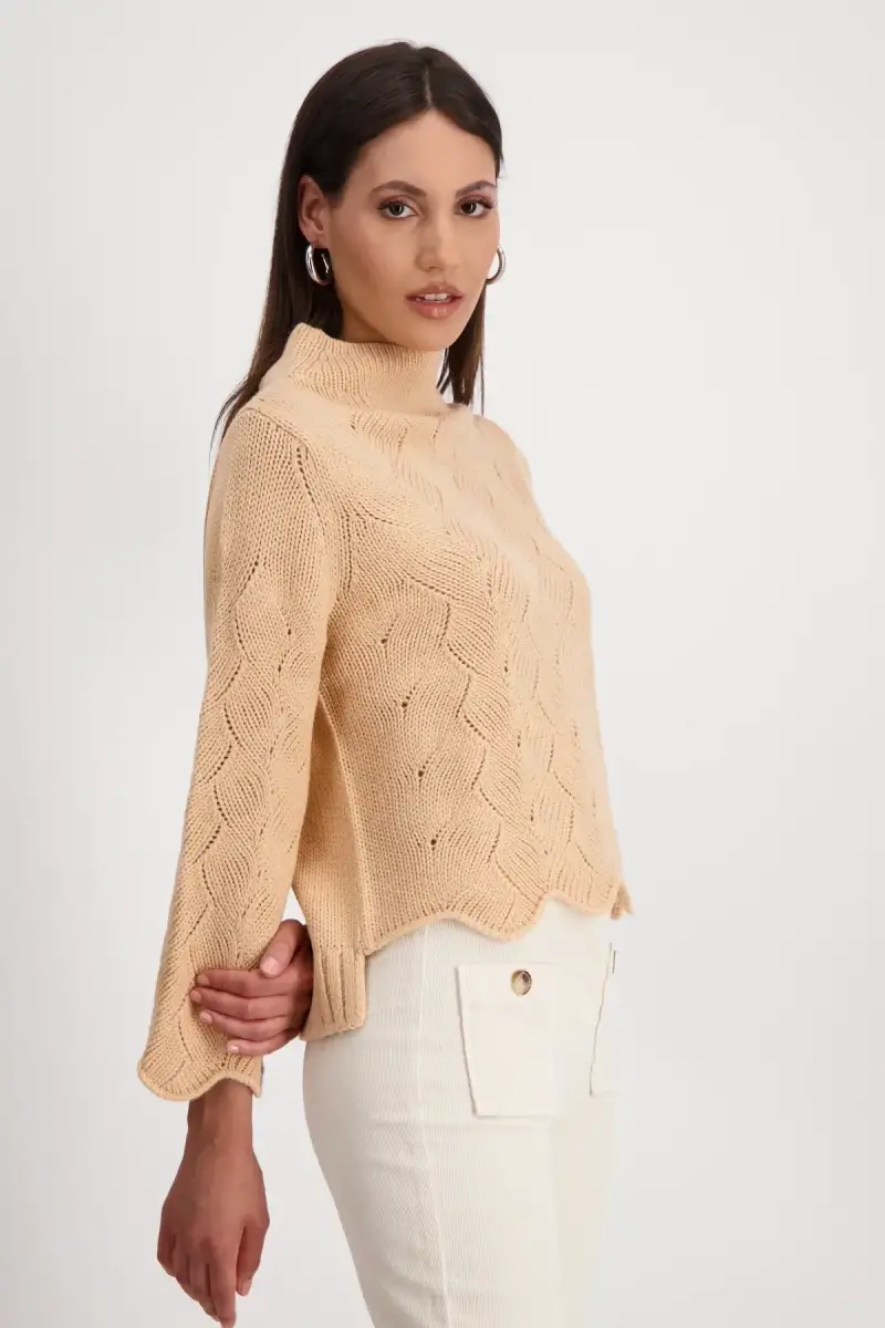 Monari Pullover mit Zopfmuster Online Shopping