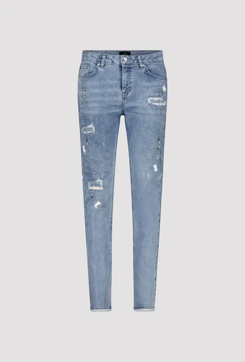 Monari Jeans mit Rissen und Schmuck Osterangebot