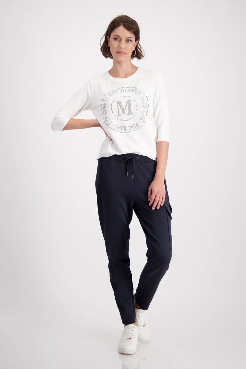 Monari Shirt mit Emblem Print Bestseller