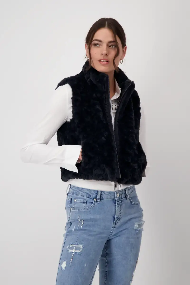 Monari Cropped-Weste mit Taschen Saisonale Angebote