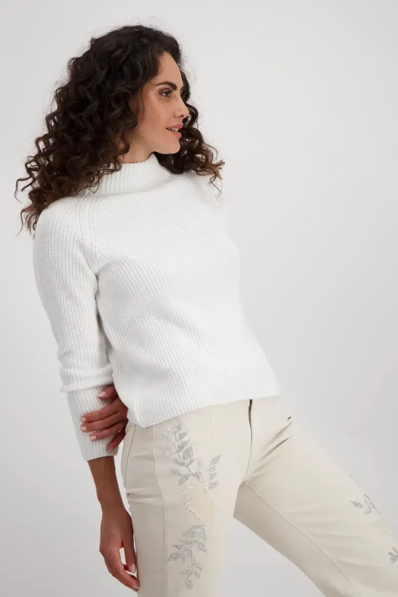 Monari Basic Stehkragen Pullover Räumungsverkauf