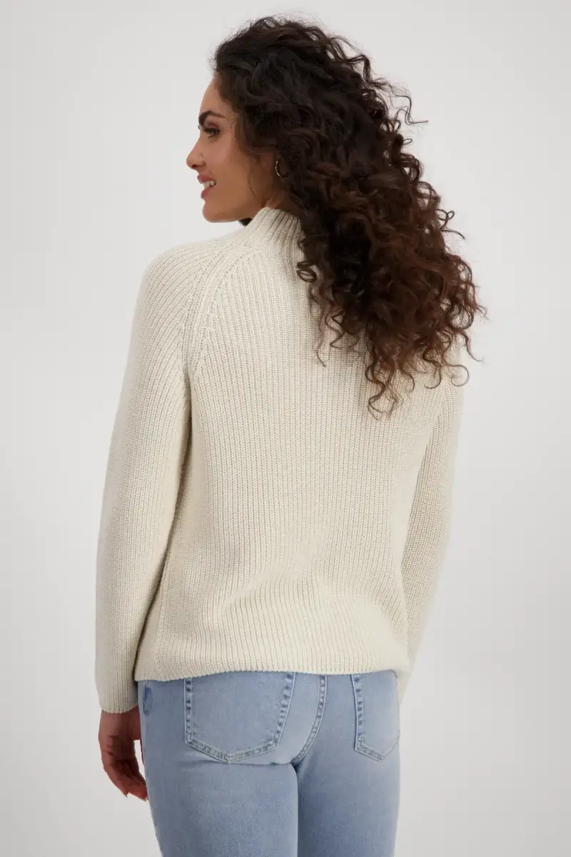 Monari Basic Stehkragen Pullover Tägliche Deals