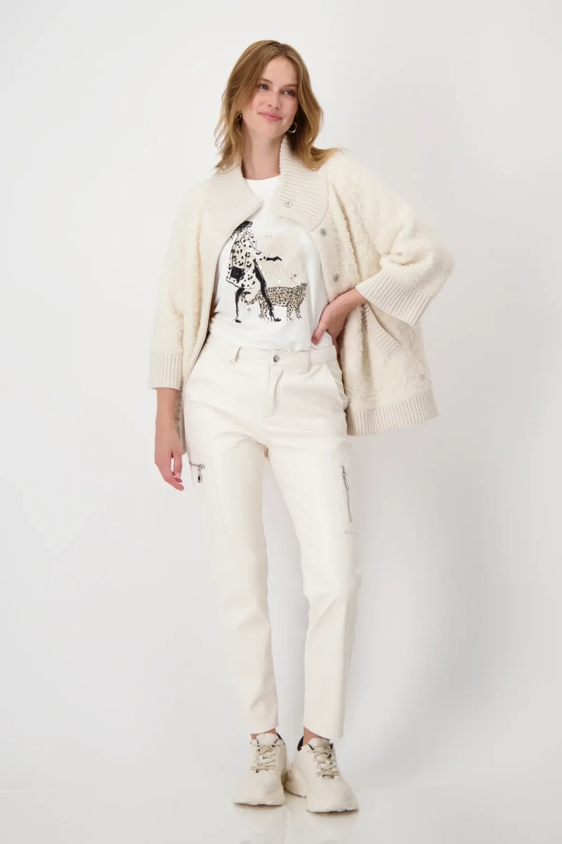 Monari Shirt mit Frauenprint und Strass Super Sparpreis