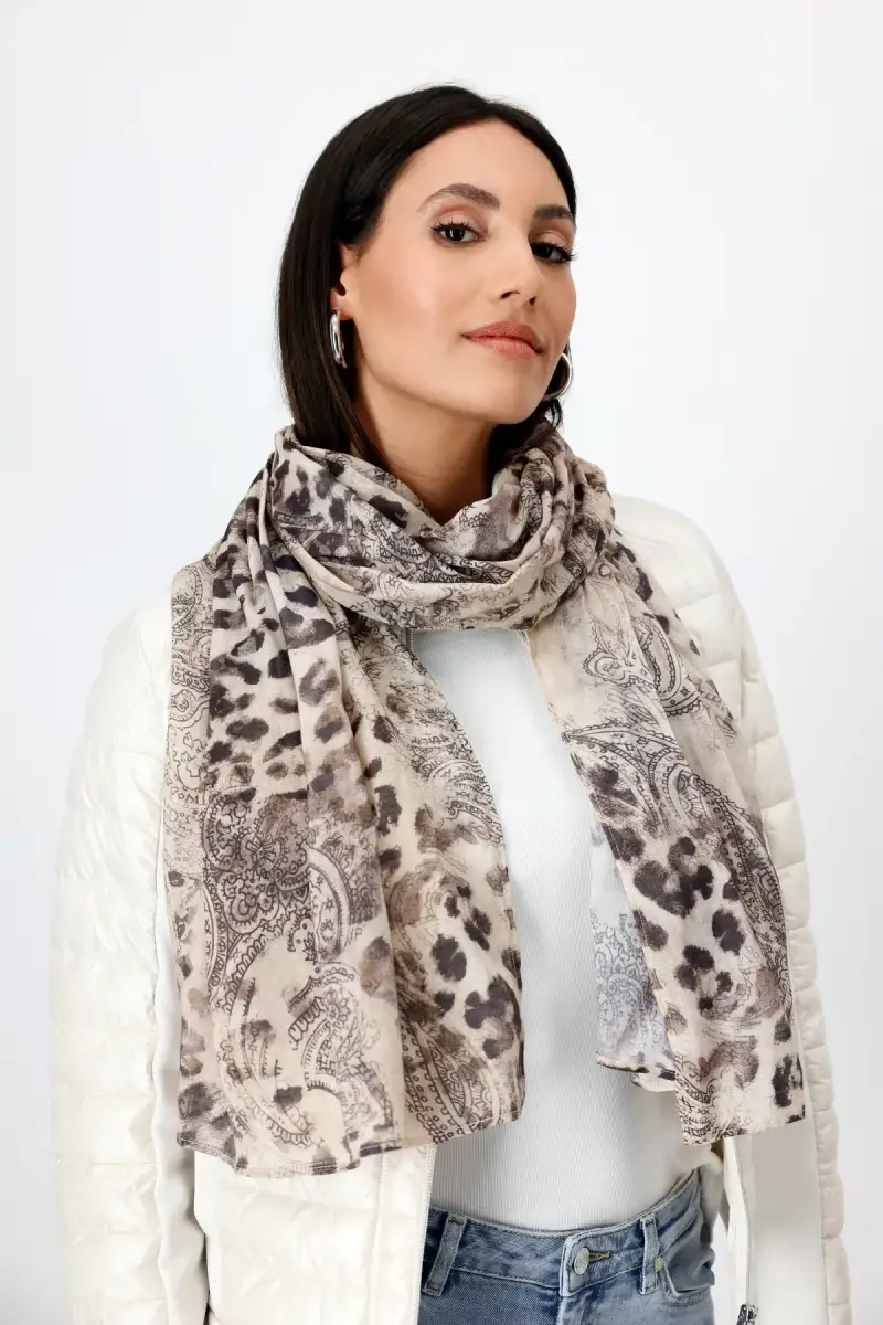 Monari Leichter Schal mit Leo Paisleymuster Letzte 3 Tage