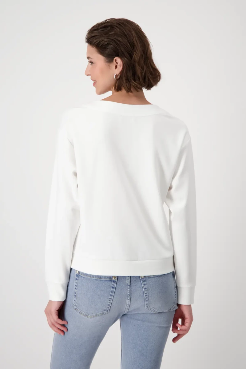 Monari Sweatshirt mit Schrift Bis zu 50% Rabatt
