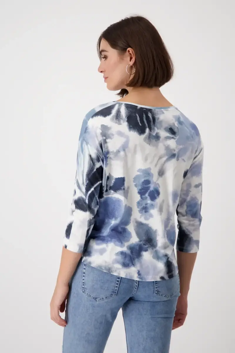 Monari Shirt mit Blumenmuster 50% Rabatt mit kostenlosem Versand