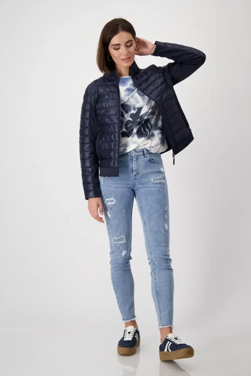 Monari Shirt mit Blumenmuster 50% Rabatt mit kostenlosem Versand
