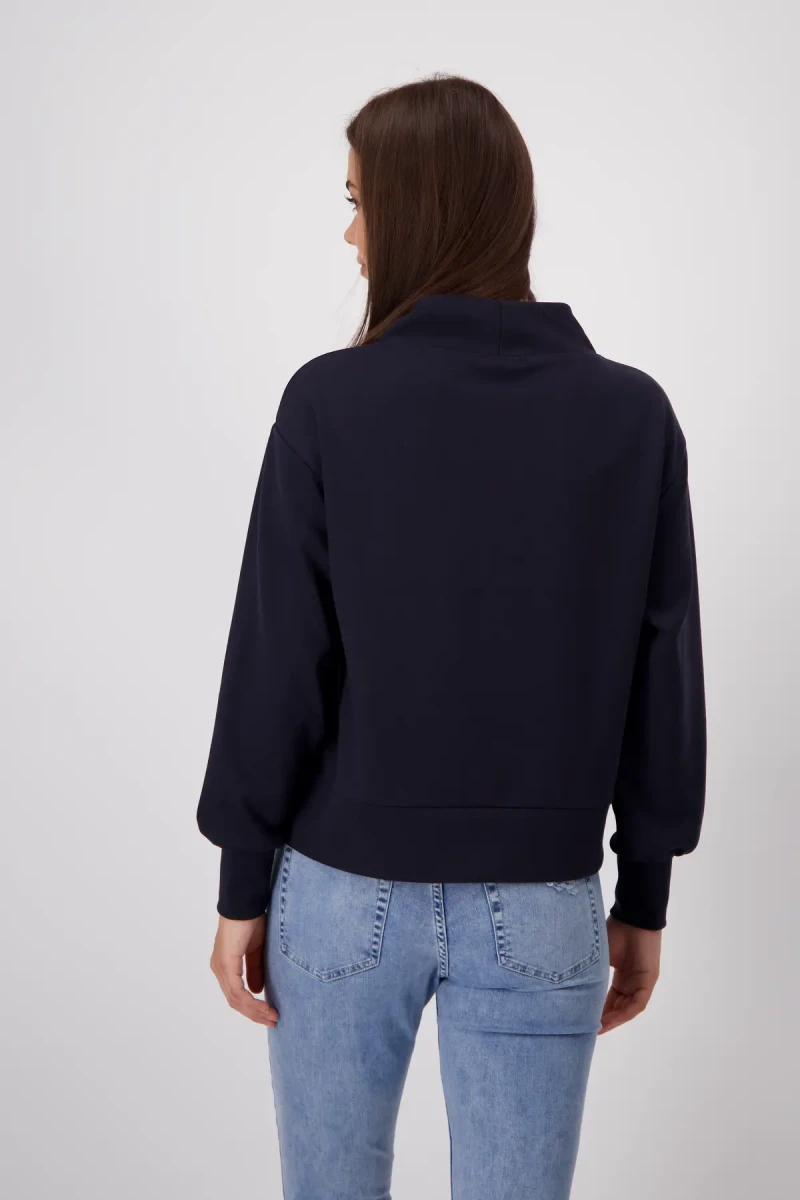 Monari Sweatshirt mit Emblem Print Kostenloser Versand international