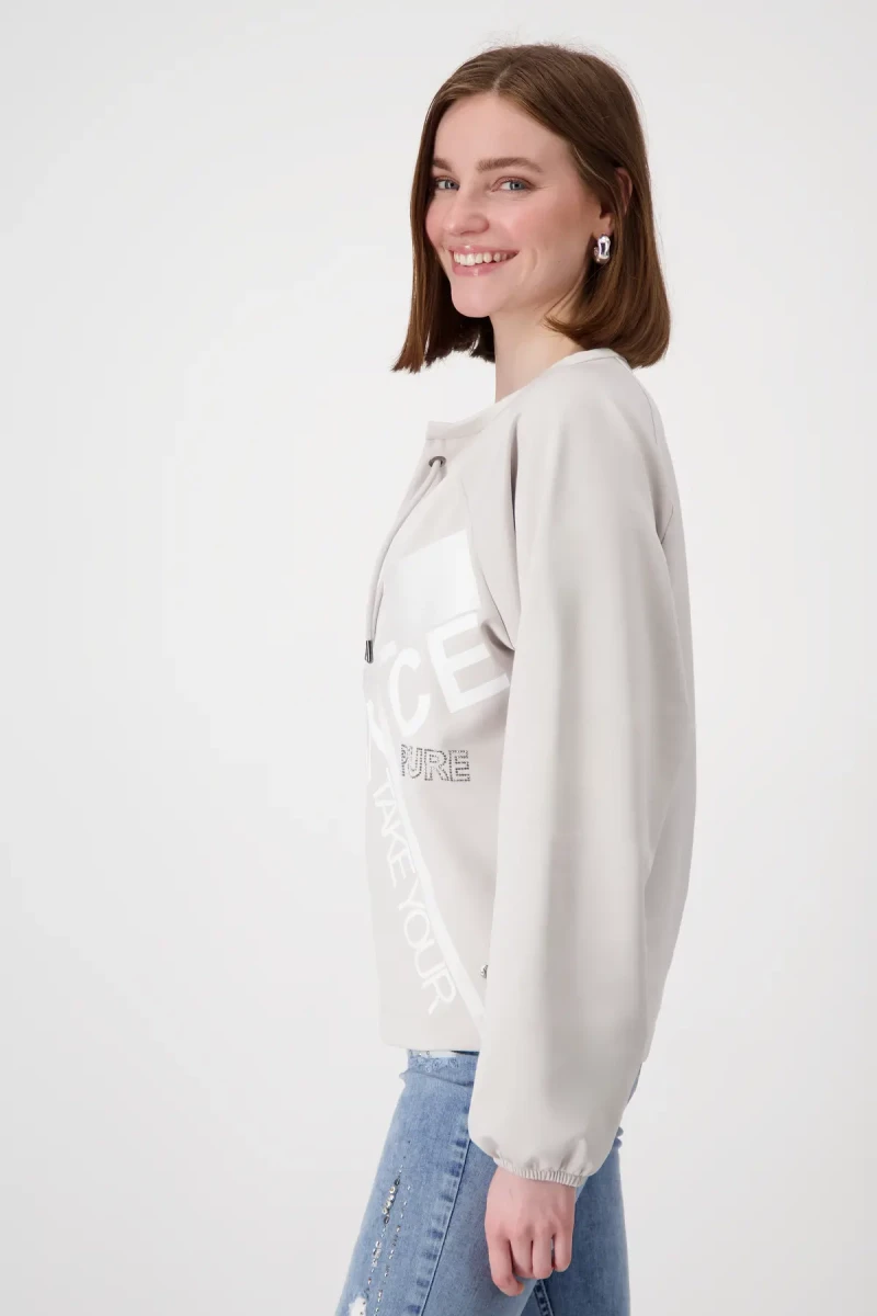 Monari Sweatshirt mit Schmuckschrift Speichern exportieren