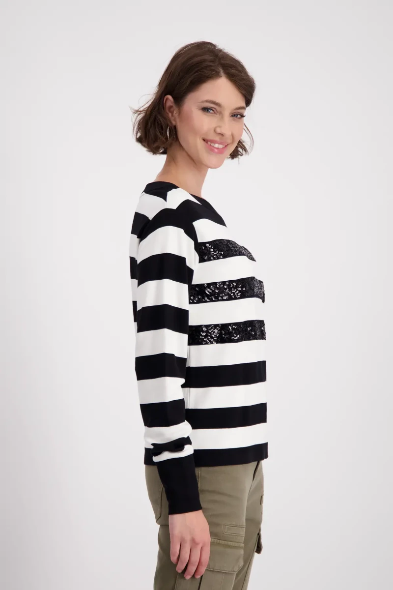 Monari Sweatshirt mit tonigen Pailletten Angebote