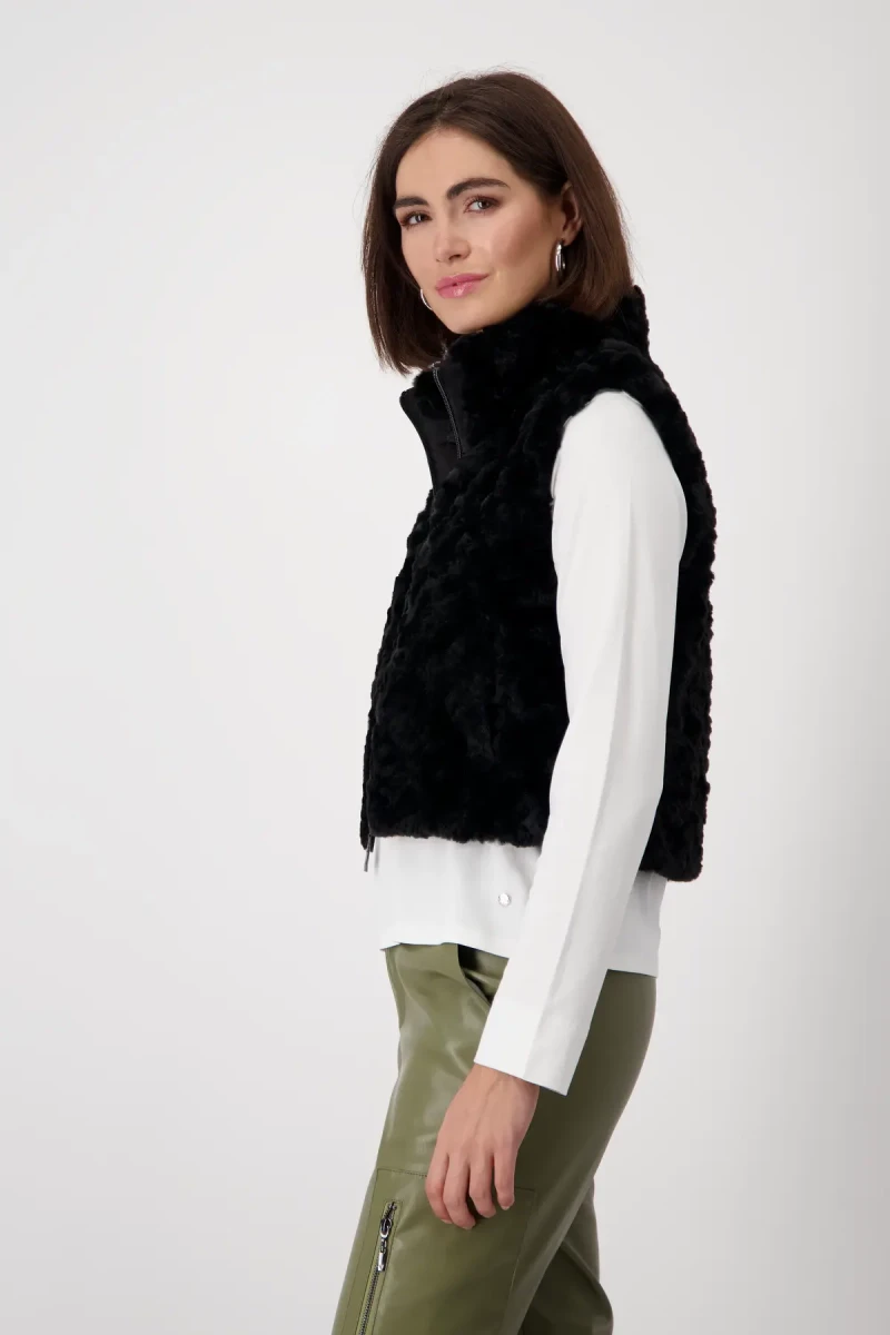 Monari Cropped-Weste mit Taschen Rabatt