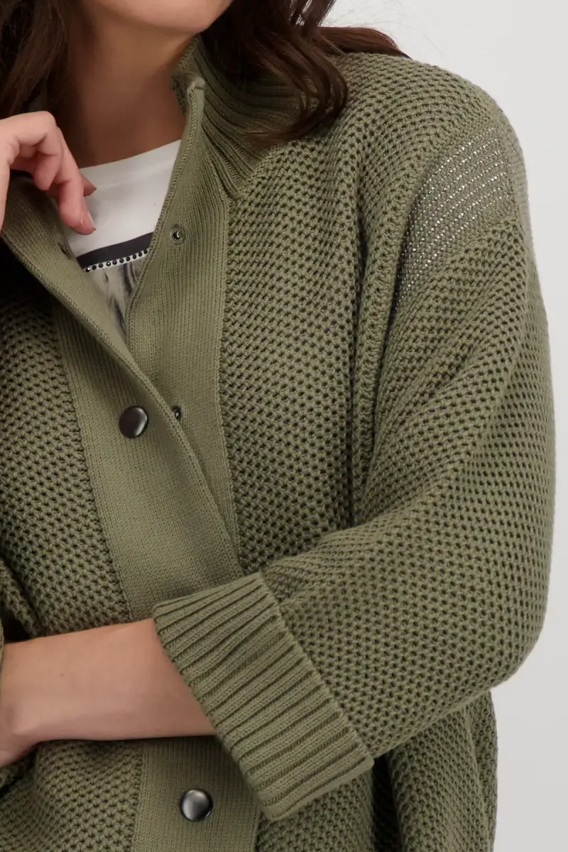 Monari Strickjacke mit Wabenmuster Großer Ausverkauf