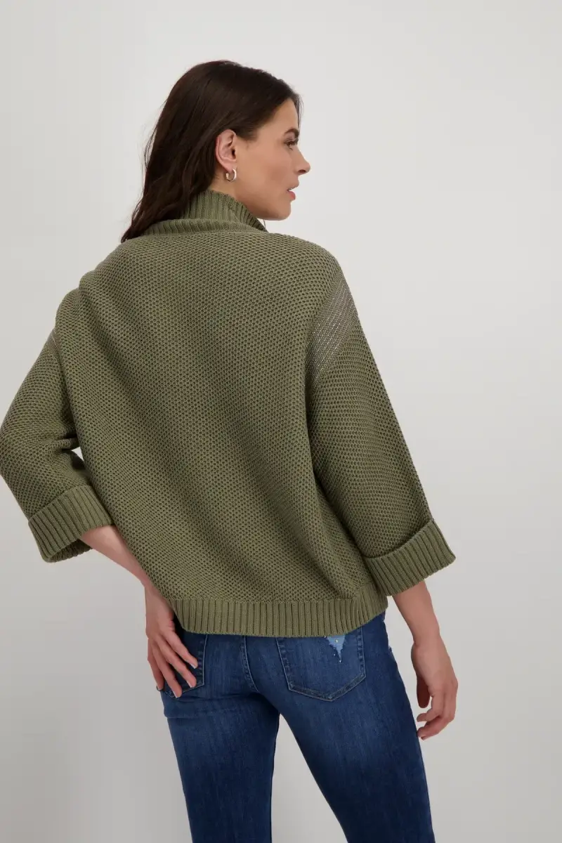 Monari Strickjacke mit Wabenmuster Großer Ausverkauf