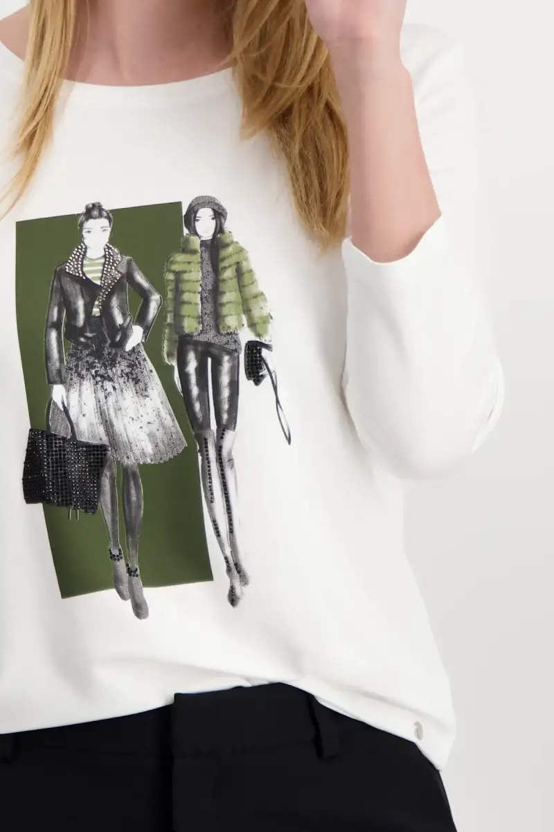 Monari Shirt mit Frauen Print Exklusivangebot