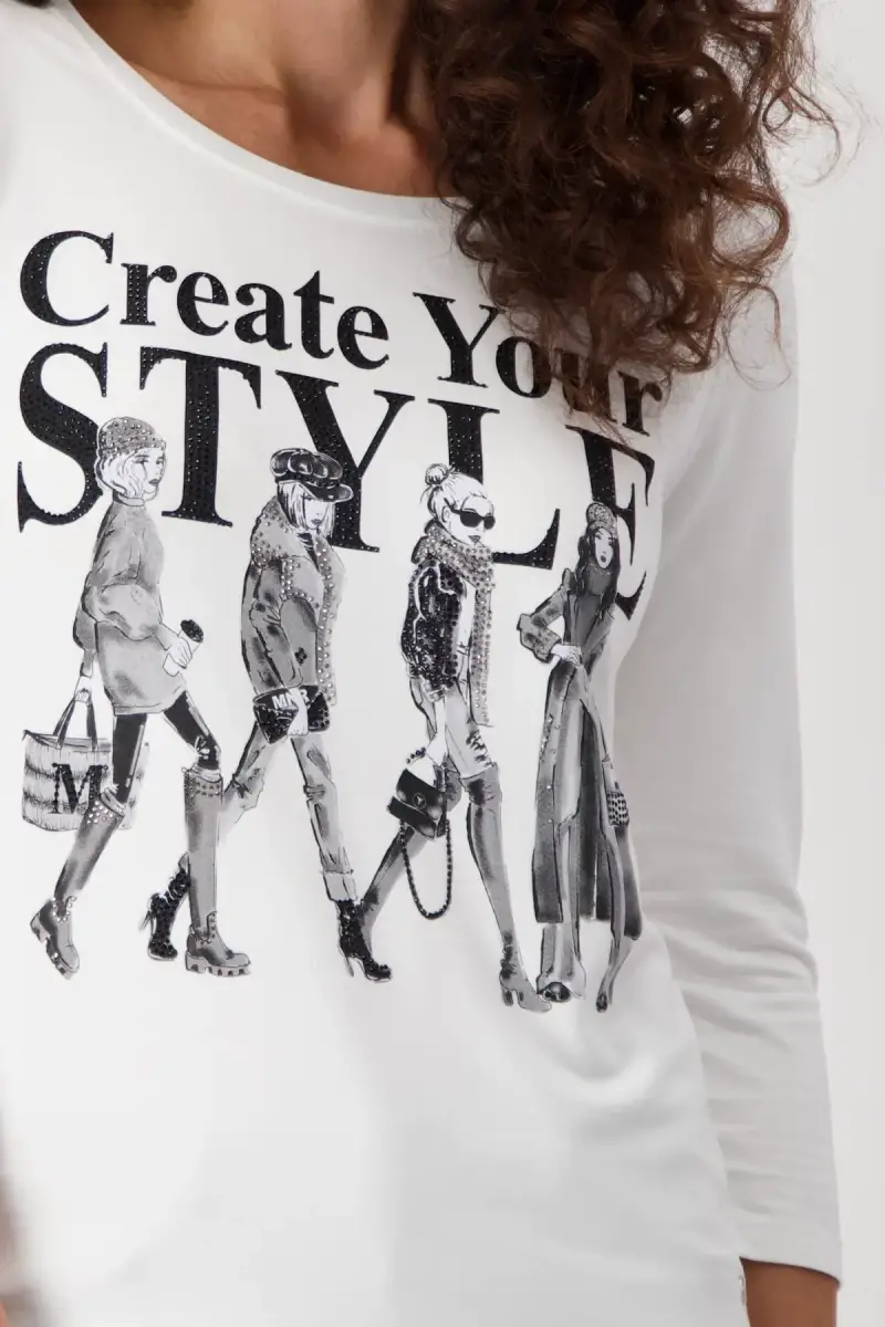 Monari Shirt mit Frauen Zeichnung Weihnachtsangebot