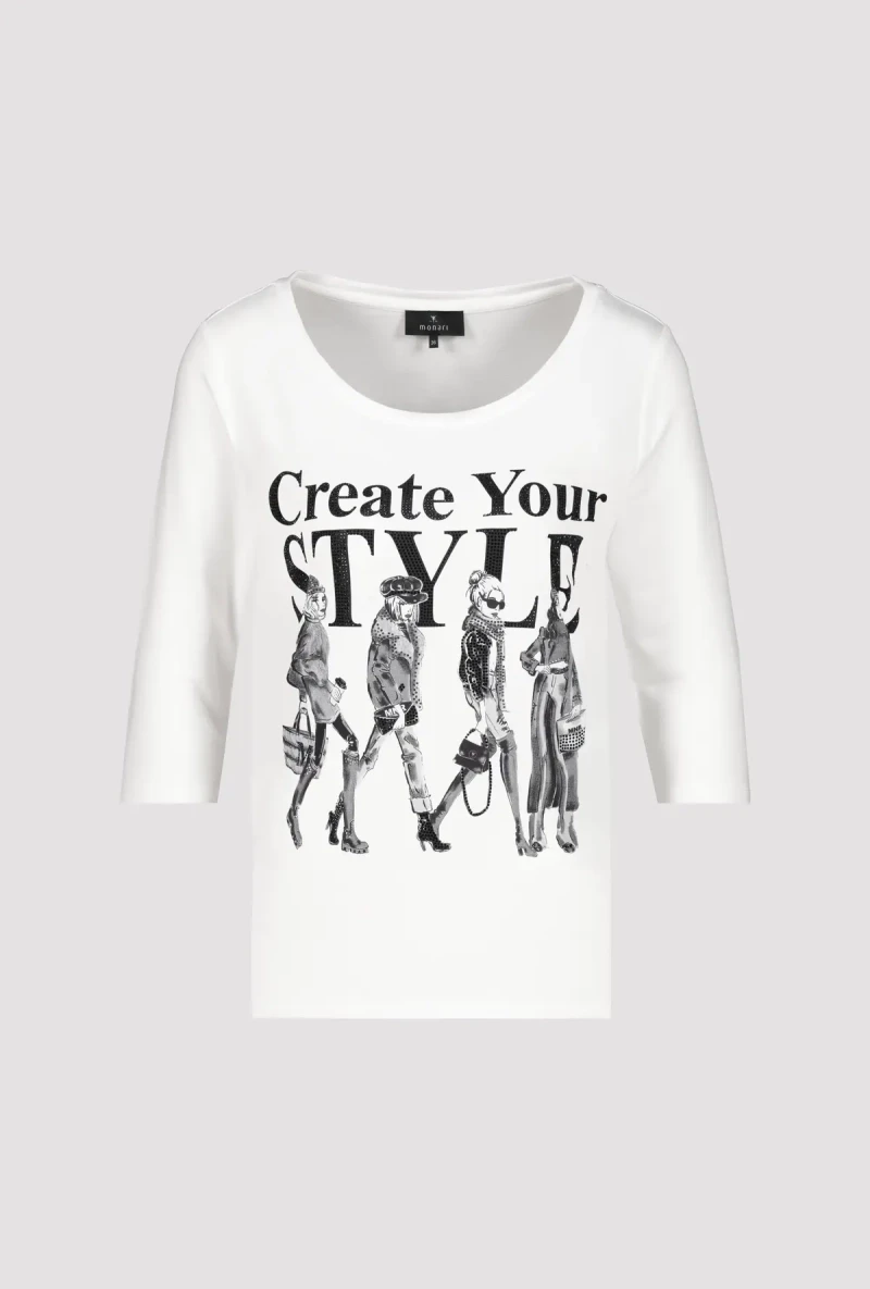 Monari Shirt mit Frauen Zeichnung Weihnachtsangebot
